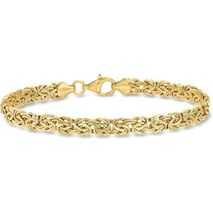 image:imageRossSimons 10kt Yellow Gold Byzantine Braceletno gemstone