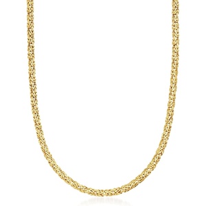 image:imageRossSimons 10kt Yellow Gold Byzantine Necklace180 Inches