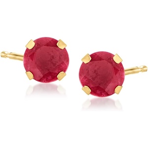 image:imageRossSimons 160 ct tw Ruby Martini Stud Earrings in 14kt Yellow Gold