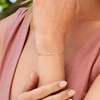 image:imagePure Collection by RossSimons 010 ct tw Diamond Station Bracelet in 14kt Yellow GoldDiamond