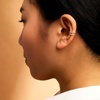 image:imagePure Collection by RossSimons 020 ct tw Diamond 2Row Single Ear Cuff in Sterling Silver