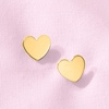 image:imagePure Collection by RossSimons 14kt Yellow Gold Heart Earrings