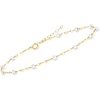 image:imagePure Collection by RossSimons 335mm Cultured Pearl Station LumachinaChain Anklet in 14kt Yellow Gold 9 inches