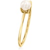 image:imagePure Collection by RossSimons 4mm Cultured Pearl Ring in 14kt Yellow Gold