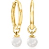 image:imagePure Collection by RossSimons Italian 14kt Yellow Gold CharmCompatible Huggie Hoop Earrings
