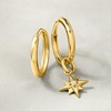 image:imagePure Collection by RossSimons Italian 14kt Yellow Gold CharmCompatible Huggie Hoop Earrings
