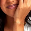 image:imagePure Collection by RossSimons Italian 14kt Yellow Gold Clover Station Braceletno gemstone