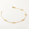 image:imagePure Collection by RossSimons Italian 14kt Yellow Gold Flower Station Bracelet 7 inches