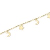 image:imagePure Collection by RossSimons Italian 14kt Yellow Gold Moon and Stars Braceletno gemstone
