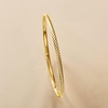 image:imagePure Collection by RossSimons Italian 14kt Yellow Gold Ridged Bangle Braceletno gemstone