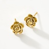 image:imagePure Collection by RossSimons Italian 14kt Yellow Gold Rose Earrings