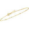 image:imagePure Collection by RossSimons Italian 16mm 14kt Yellow Gold LumachinaChain Anklet 9 inches