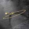 image:imagePure Collection by RossSimons Italian 16mm 18kt Gold Over Sterling Mini Paper Clip Link Braceletno gemstone