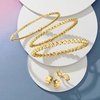 image:imagePure Collection by RossSimons Italian 3mm 18kt Gold Over Sterling Bead Stretch Braceletno gemstone