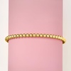 image:imagePure Collection by RossSimons Italian 4mm 18kt Gold Over Sterling Bead Stretch Braceletno gemstone