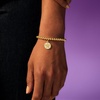 image:imagePure Collection by RossSimons Italian 5mm 18kt Gold Over Sterling Bead Stretch Bracelet With Sand Dollar Charmno gemstone