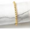 image:imagePure Collection by RossSimons Italian 5mm 18kt Gold Over Sterling Bead Stretch Braceletno gemstone