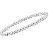image:imagePure Collection by RossSimons Italian Sterling Silver Jewelry Set 3 35mm Bead Stretch Braceletsno gemstone