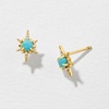 image:imagePure Collection by RossSimons Turquoise Starburst Earrings With Diamond Accents in 14kt Yellow Gold