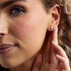 image:imagePure Collection by RossSimons Turquoise Starburst Earrings With Diamond Accents in 14kt Yellow Gold