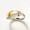 image:imageRossSimons 015 ct tw Diamond Wave Ring in 14kt 2Tone GoldDiamond