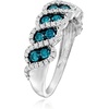 image:imageRossSimons 100 ct tw Blue and White Diamond Ring in Sterling SilverDiamond