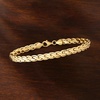 image:imageRossSimons 10kt Yellow Gold CurvedLink Braceletno gemstone