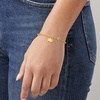 image:imageRossSimons 10kt Yellow Gold Elephant Charm Paper Clip Link Braceletno gemstone