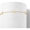image:imageRossSimons 10kt Yellow Gold Flower Station Braceletno gemstone