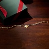 image:imageRossSimons 10kt Yellow Gold Heart Paper Clip Link Braceletno gemstone