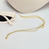 image:imageRossSimons 10kt Yellow Gold Heart Station Anklet 10 inches