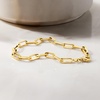 image:imageRossSimons 10kt Yellow Gold Paper Clip Link Braceletno gemstone