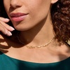 image:imageRossSimons 10kt Yellow Gold Paper Clip Link NecklaceNo Gemstone