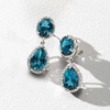 image:imageRossSimons 1100 ct tw London Blue Topaz and 14 ct tw Diamond Drop Earrings in Sterling Silver