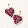 image:imageRossSimons 1860 ct tw Rhodolite Garnet Heart Drop Earrings in 18kt Gold Over Sterling
