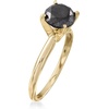 image:imageRossSimons 200 Carat Black Diamond Solitaire Ring in 14kt Yellow GoldDiamond
