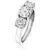 image:imageRossSimons 200 ct tw LabGrown Diamond 3Stone Ring in 14kt White GoldDiamond