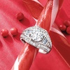 image:imageRossSimons 250 ct tw CZ and 50 ct tw Simulated Aquamarine Ring in Sterling SilverAquamarine