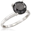 image:imageRossSimons 300 Carat Black Diamond Solitaire Ring in 14kt White GoldDiamond