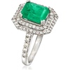 image:imageRossSimons 300 Carat Emerald and 160 ct tw Diamond Ring in 14kt White GoldEmerald