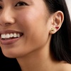 image:imageRossSimons 420 ct tw Ruby and 30 ct tw Rhodolite Garnet Jewelry Set Heart and Flower Earrings in 18kt Gold Over Sterling