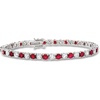 image:imageRossSimons 435 ct tw Simulated Gemstone and 435 ct tw CZ Tennis Bracelet in Sterling SilverRuby