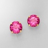 image:imageRossSimons 480 ct tw Pink Topaz Martini Stud Earrings in 14kt Yellow Gold