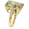 image:imageRossSimons 925 Carat Prasiolite Ring With 16 ct tw Diamonds in 18kt Yellow Goldprasiolitequartz