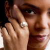 image:imageRossSimons 9510mm Cultured Pearl Ring in Sterling Silver With 14kt Gold