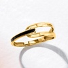 image:imageRossSimons Black Enamel Interlocking Ring in 10kt Yellow GoldNo Gemstone