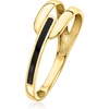 image:imageRossSimons Black Enamel Interlocking Ring in 10kt Yellow GoldNo Gemstone