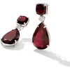 image:imageRossSimons Gemstone Teardrop Earrings with Diamond Accents in Sterling SilverGarnet