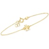 image:imageRossSimons Italian 10kt Yellow Gold Clover Braceletno gemstone