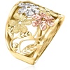 image:imageRossSimons Italian 14kt TriColored Gold Floral RingNo Gemstone
